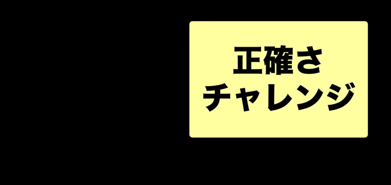 細かさチャレンジ